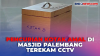 Aksi Pencurian Kotak Amal Masjid di Palembang Terekam CCTV