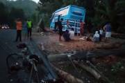 Bus Pariwisata Alami Kecelakaan di Jalur Selatan Gunungkidul, 2 Terluka