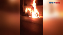 Mobil Terbakar di Jalan Tol, Satu Keluarga Selamat