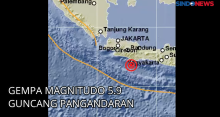 Gempa Magnitudo 5.9 Guncang Pangandaran  Teresa Sampai Kota Lain