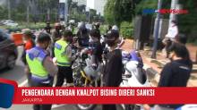 Puluhan Pemotor di Jakarta Terjaring Razia Knalpot Racing