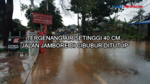 Terendam Air Setinggi 40 Cm, Jalan Jambore Cibubur Ditutup