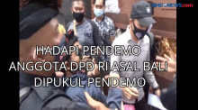 Hadapi Pendemo Anggota DPD RI Asal Bali Dipukul Pendemo