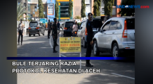 Bule Terjaring Razia Protokol Kesehatan di Banda Aceh