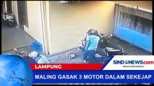 Maling Gasak 3 Motor Dalam Sekejap di Lampung