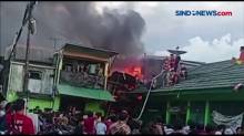 10 Rumah di Kampung Bahari Tanjung Priok Jakarta Utara Terbakar