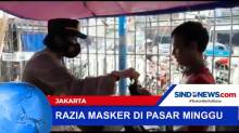 Razia Masker di Pasar Minggu, Jakarta Selatan