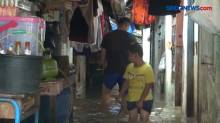 Banjir Landa Permukiman Padat Penduduk di Jakarta Utara