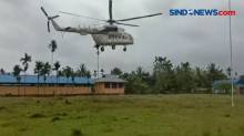 Cuaca Buruk, Helikopter Mendarat Darurat di Lapangan Sepakbola