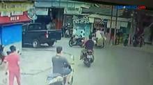 Pencurian Motor Trail di Depan Warung Kopi Terekam CCTV