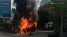 Mobil Pengangkut BBM Terbakar, Pemadaman Api Berlangsung Menegangkan