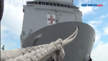 Kapal Perang Dijadikan Depo Oksigen Gratis di Surabaya