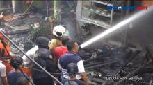 10 Rumah Warga di Bendungan Hilir Tanah Abang Jakarta Terbakar