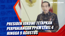 Presiden Jokowi Tetapkan Perpanjangan PPKM Level 4 hingga 9 Agustus