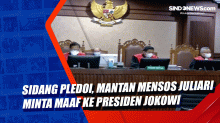Sidang Pledoi, Mantan Mensos Juliari Minta Maaf ke Presiden Jokowi