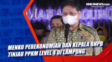 Menko Perekonomian dan Kepala BNPB Tinjau PPKM Level 4 di Lampung