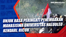 Unjuk Rasa Peringati 2 Tahun Penembakan Mahasiswa Universitas Haluoleo Kendari, Ricuh