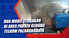 Dua Mobil Terbakar di Area Parkir Gedung Telkom Palangkaraya