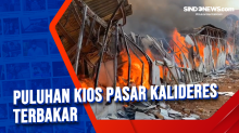 Puluhan Kios Pasar Kalideres Terbakar