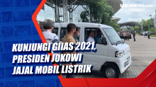 Kunjungi GIIAS 2021, Presiden Jokowi Jajal Mobil Listrik