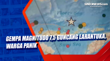 Gempa Magnitudo 7,5 Guncang Larantuka, Warga Panik
