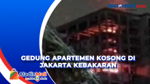 Gedung Apartemen Kosong di Jakarta Kebakaran
