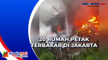 20 Rumah Petak Terbakar di Jakarta