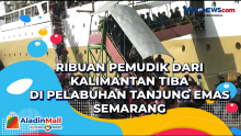 Ribuan Pemudik dari Kalimantan Tiba di Pelabuhan Tanjung Emas Semarang