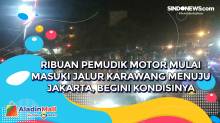 Ribuan Pemudik Motor Mulai Masuki Jalur Karawang Menuju Jakarta, Begini Kondisinya