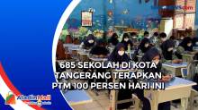 685 Sekolah di Kota Tangerang Terapkan PTM 100 Persen Hari Ini