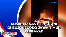 Rumah Dinas Perhutani di Bojonegoro Jawa Timur Terbakar