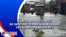 Banjir Rob Setinggi 30 Sentimeter Rendam Jalan Tegal Alur Kalideres