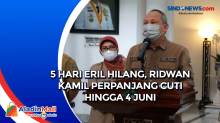 5 Hari Eril Hilang,  Ridwan Kamil Perpanjang Cuti hingga 4 Juni