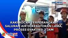 Kaki Bocah Terperangkap Saluran Air di Kebayoran Lama, Proses Evakuasi 2 Jam