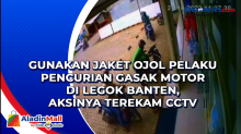 Gunakan Jaket Ojol Pelaku Pencurian Gasak Motor di Legok Banten, Aksinya Terekam CCTV