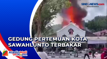 Gedung Pertemuan Kota Sawahlunto Terbakar, Diduga Korsleting Listrik