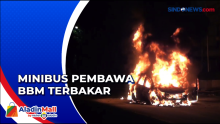 Alami Korsleting Listrik pada Mesin, Minibus Pembawa BBM Terbakar