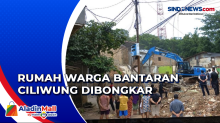 Normalisasi Sungai, Rumah Warga Rawajati di Bantaran Kali Ciliwung Dibongkar
