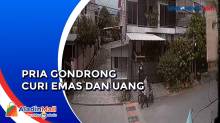 Aksi Pria Gondrong di Kabupaten Bandung Barat Curi Emas dang Uang Terekam CCTV