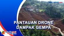 Pantauan Drone, Akses Cianjur-Bandung Tertutup Longsoran Akibat Gempa