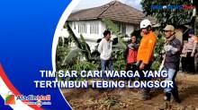 Tim SAR Cari Warga yang Masih Tertimbun Tebing Longsor Akibat Gempa Cianjur