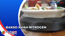 Kuliner Viral Bakso Kuah Nitrogen dari Sidoarjo