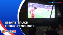 Smart Truck TNI AL Tampilkan Tayangan Anak-Anak hingga Piala Dunia untuk Hibur Pengungsi Gempa Cianjur
