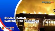 Rumah Makan Lesehan Ludes Terbakar di Jalan Lintas Sumatera