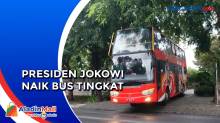 Jelang Resepsi Pernikahan Kaesang-Erina,Presiden Jokowi Naik Bus Tingkat