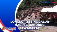 Enam Rumah Warga Hancur Tertimpa Tebing Longsor di Bandung