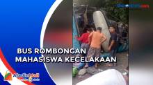 Bus Kecelakaan Akibat Rem Blong, Puluhan Mahasiswa Universitas Riau Luka-Luka