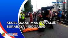 Laka Maut, Pemotor Tewas Terlindas Truk Kontainer di Jalur Surabaya - Sidoarjo