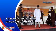 Langgar Hukum Zina di Aceh, 4 Orang Dihukum Cambuk