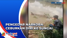 Pengedar Narkoba Ceburkan Diri ke Sungai di Lampung saat Digerebek Polisi